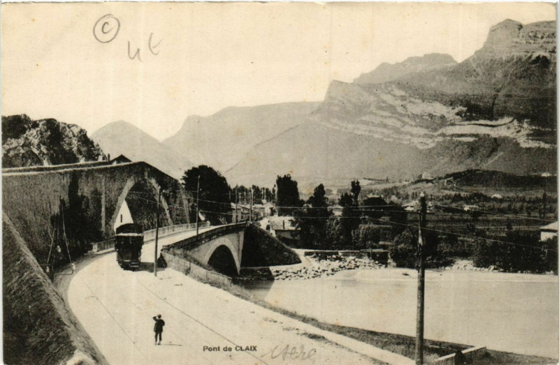 Carte postale ancienne Claix - Pont-de-Claix à Claix