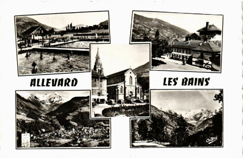 Carte postale ancienne Allevard-les-Bains - Scenes à Allevard