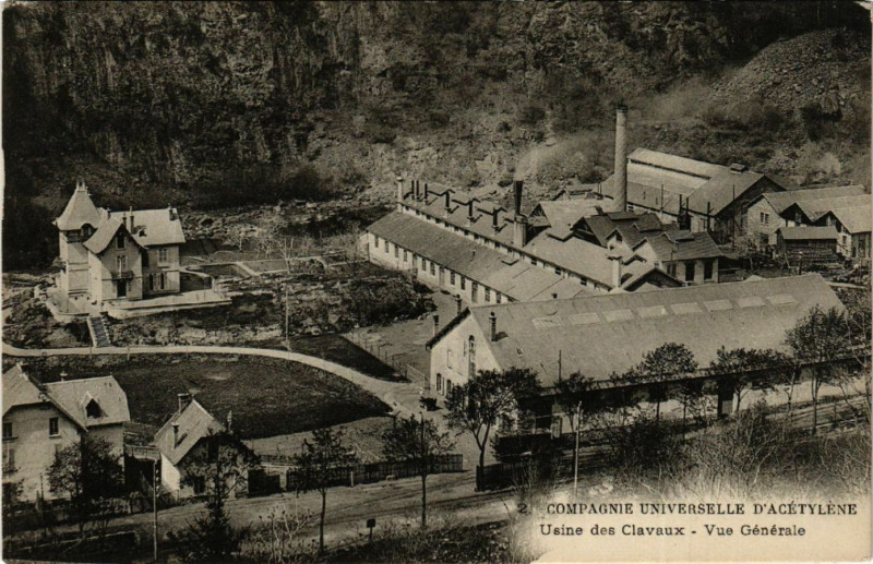 Carte postale ancienne Usine de Clavaux - Vue générale