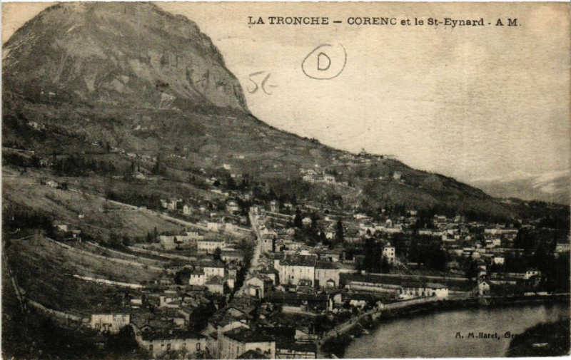 Carte postale ancienne La Tronche - Corenc - Corenc et le St-Eynard à La Tronche