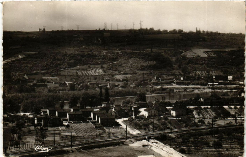 Carte postale ancienne Chasse-sur-Rhone - Quartier du Rhone à Chasse-sur-Rhône