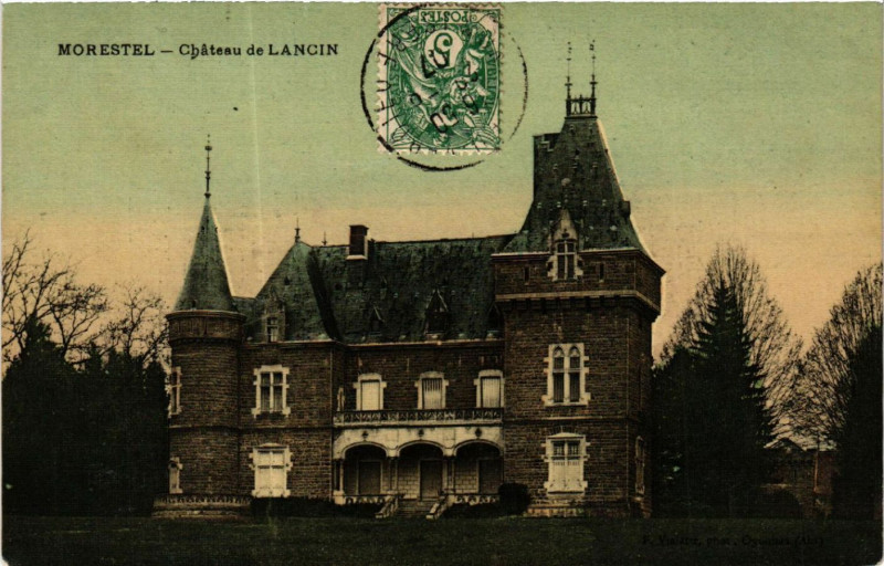 Carte postale ancienne Morestel - Chateau de Lancin à Courtenay