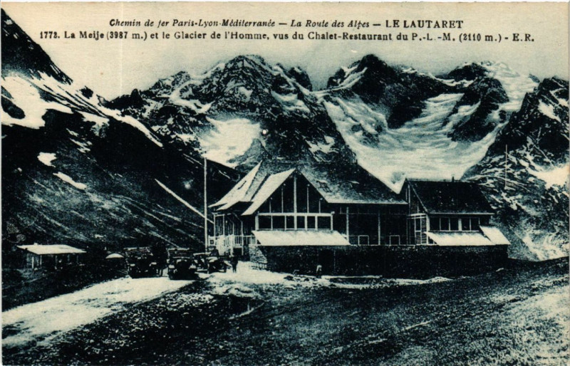 Carte postale ancienne Chemin de fer Paris-Lyon Mediterranée - La Route des Alpes -