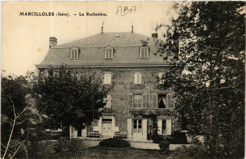 Carte postale ancienne Marcilloles - La Rochetiere à Marcilloles
