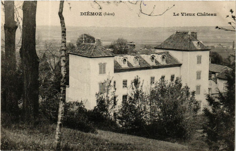 Carte postale ancienne Diemoz - Le Vieux Chateau à Diémoz