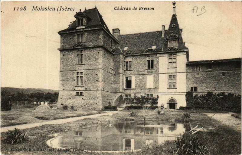 Carte postale ancienne Muissieu - Chateau de Bresson à Bresson