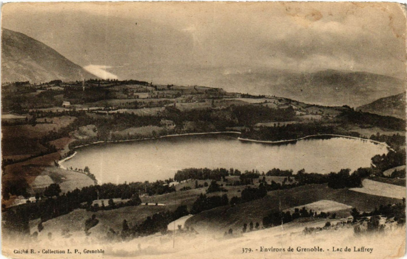 Carte postale ancienne Env. de Grenoble - Lac de Laffrey à Grenoble