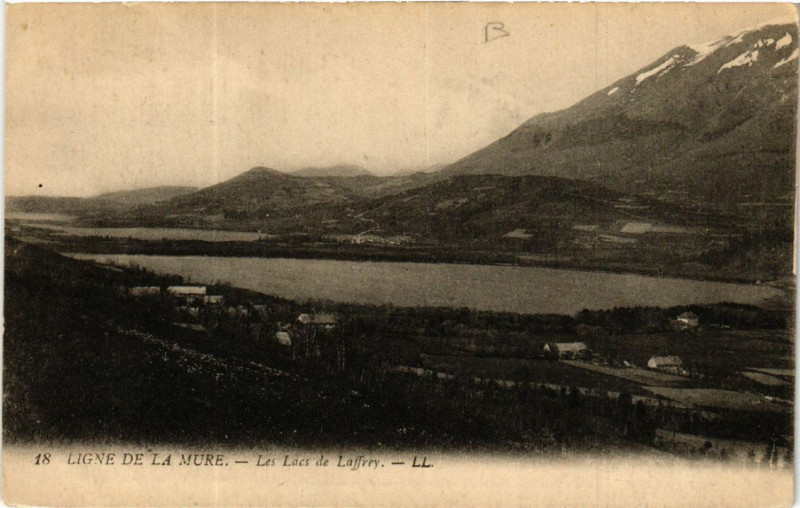 Carte postale ancienne Ligne de La Mure - Les Lacs de Laffers à La Mure