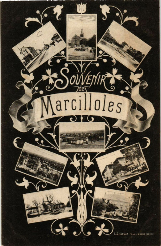 Carte postale ancienne Souvenir de Marcilloles à Marcilloles