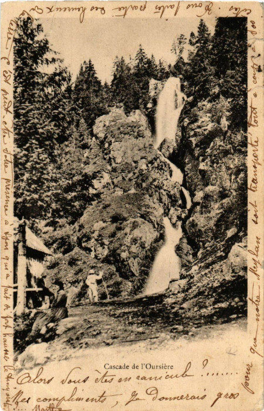 Carte postale ancienne Cascade de l'Oursiere