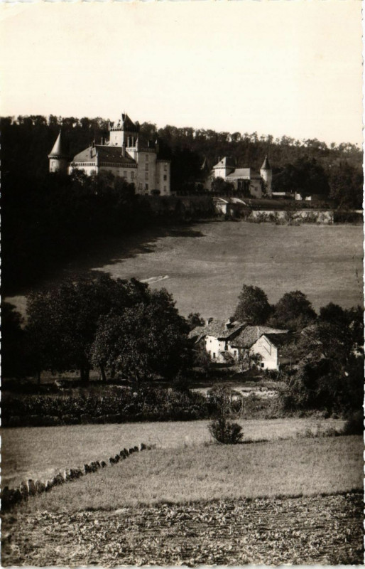 Carte postale ancienne Siccieu - Hameau de Saint-Julien et Chateau