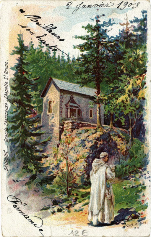 Carte postale ancienne Dauphiné - Grande-Chartreuse - Chapelle Saint-Bruno