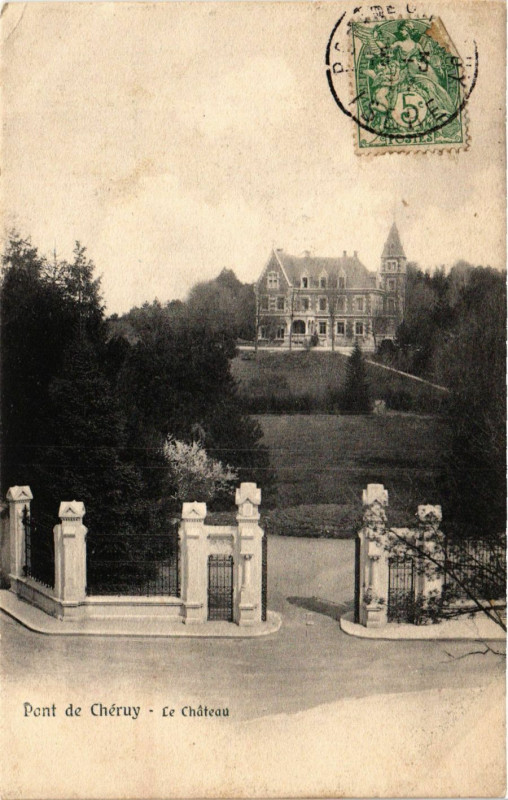 Carte postale ancienne Pont-de-Cheruy - Le Chateau à Pont-de-Chéruy