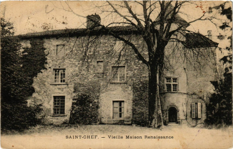 Carte postale ancienne Saint-Chef - Vieille Maison Renaissance à Saint-Chef