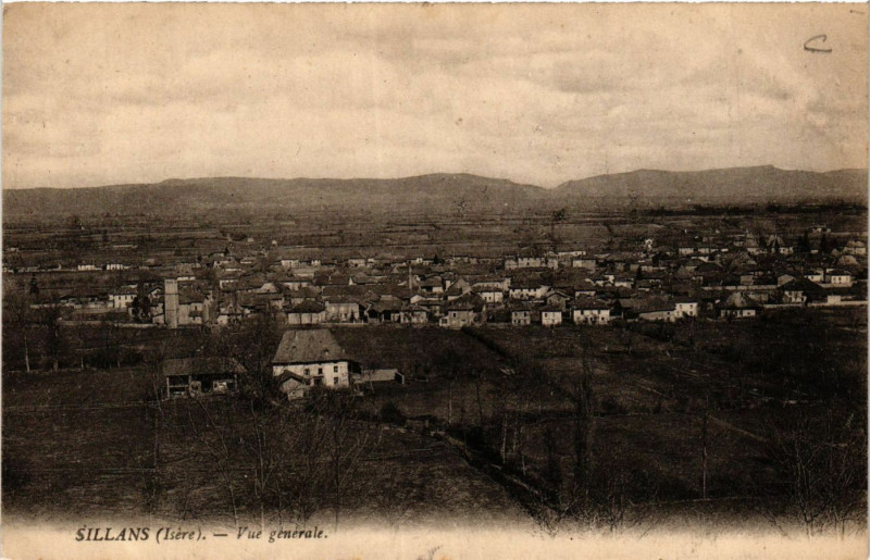 Carte postale ancienne Sillans - Vue générale à Sillans
