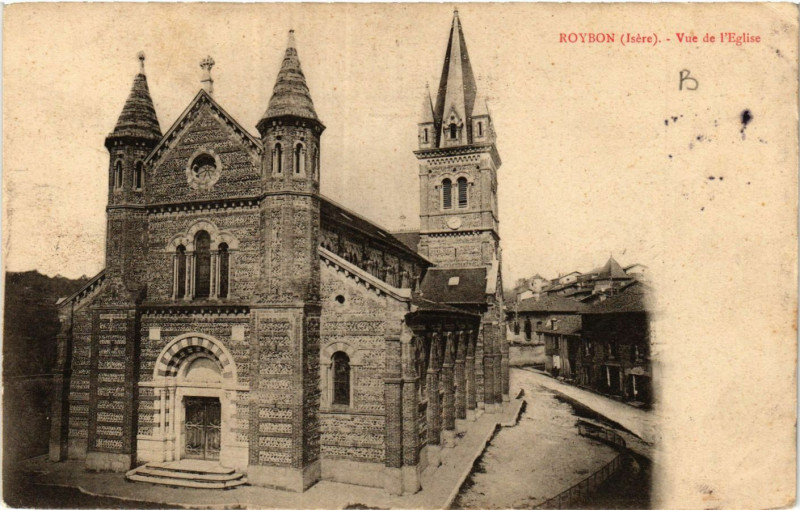 Carte postale ancienne Roybon - Vue geneale à Roybon