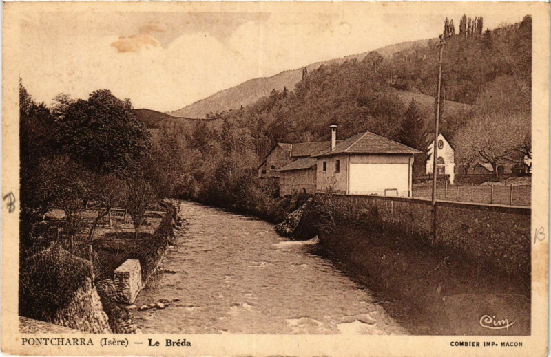 Carte postale ancienne Pontcharra - La Breda à Pontcharra