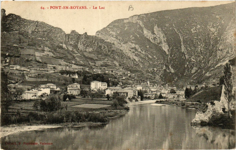 Carte postale ancienne Pont-en-Royans - Le Lac à Pont-en-Royans