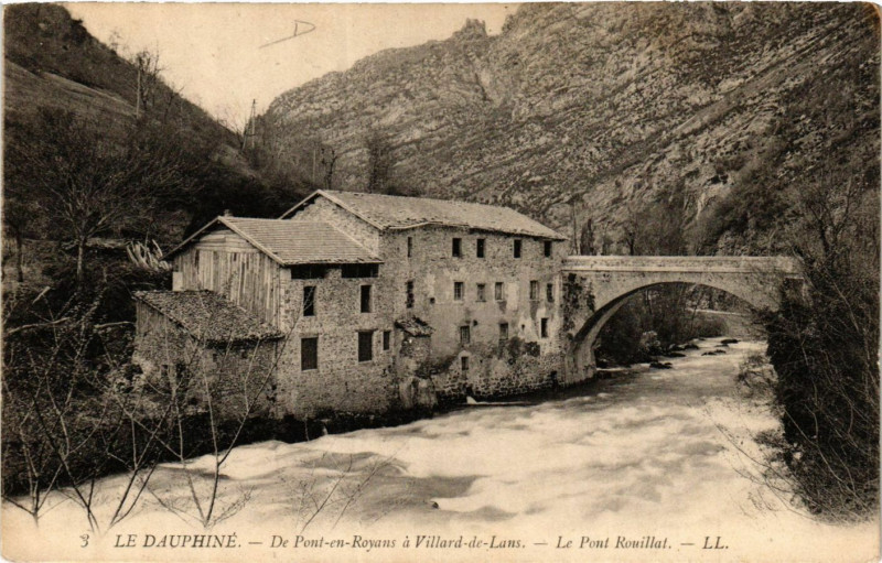 Carte postale ancienne Le Dauphiné - De Pont-en-Royans a Villard-de-Lans - Le Pont à Pont-en-Royans
