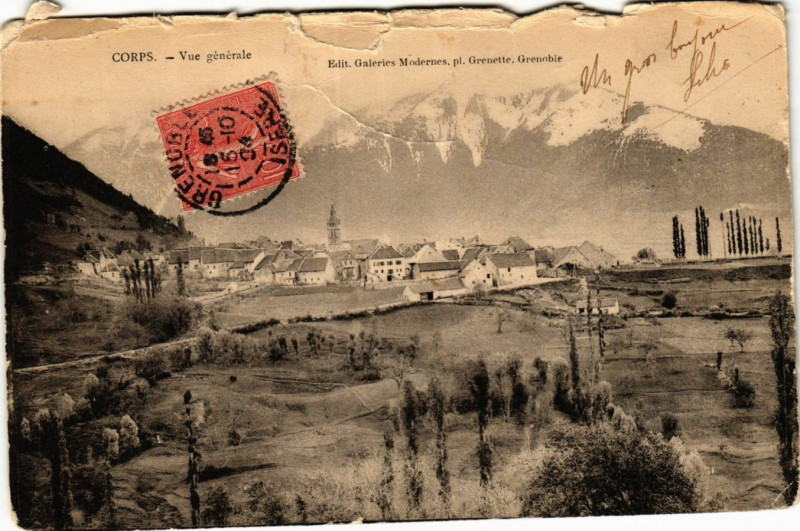 Carte postale ancienne Corps - Vue générale à Corps