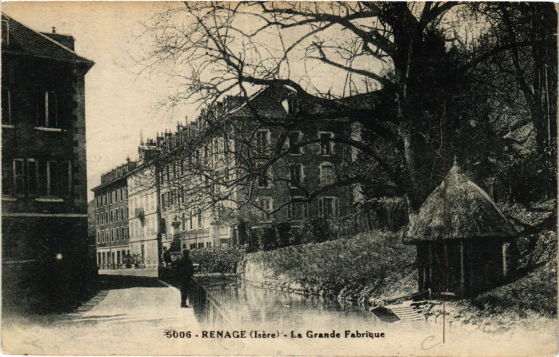 Carte postale ancienne Renage - La Grande Fabrique à Renage