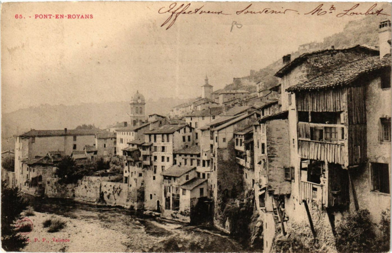 Carte postale ancienne Pont-en-Royans à Pont-en-Royans