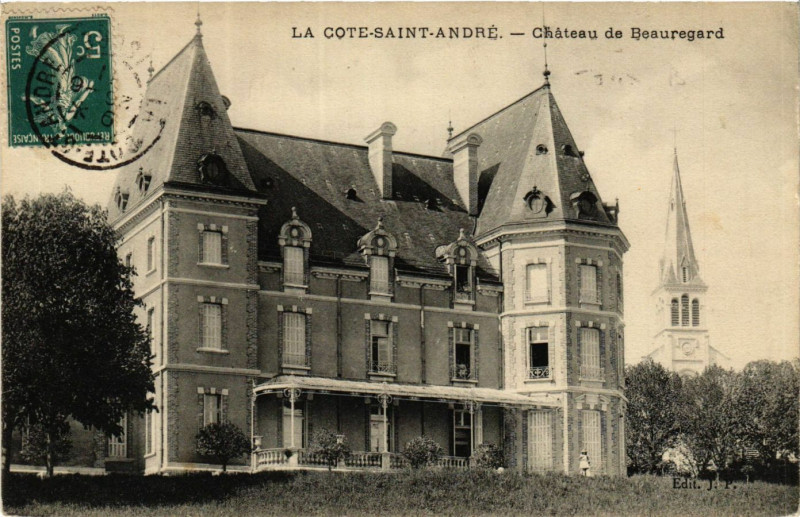 Carte postale ancienne La Cote-Saint-Andre - Chateau de Beauregard à La Côte-Saint-André