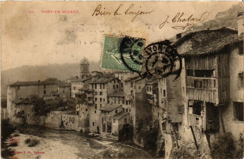 Carte postale ancienne Pont-en-Royans à Pont-en-Royans