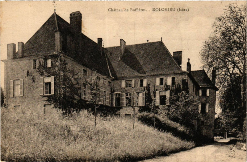 Carte postale ancienne Chateau de Buffieres - Dolomieu - à Dolomieu