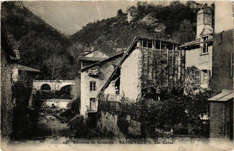 Carte postale ancienne Env. de Grenoble - Sassenage - Les Cuves à Grenoble