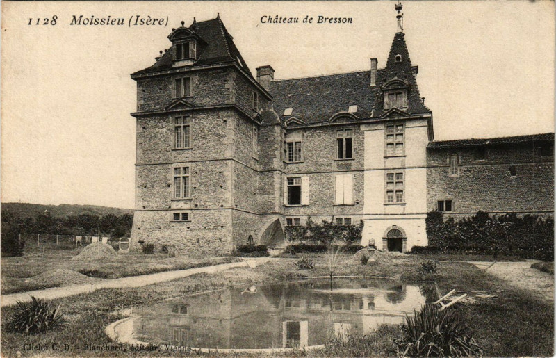 Carte postale ancienne Moissieu - Chateau de Bresson à Bresson