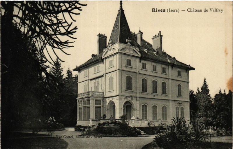 Carte postale ancienne Rives - Chateau de Valirey à Rives