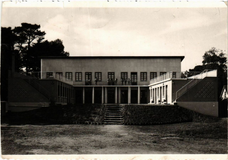 Carte postale ancienne Saint-Michel Chef Chef Colonie de Vacances Shell
