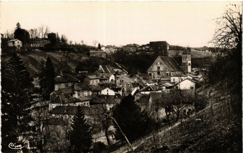 Carte postale ancienne Saint-Chef - Vue générale à Saint-Chef
