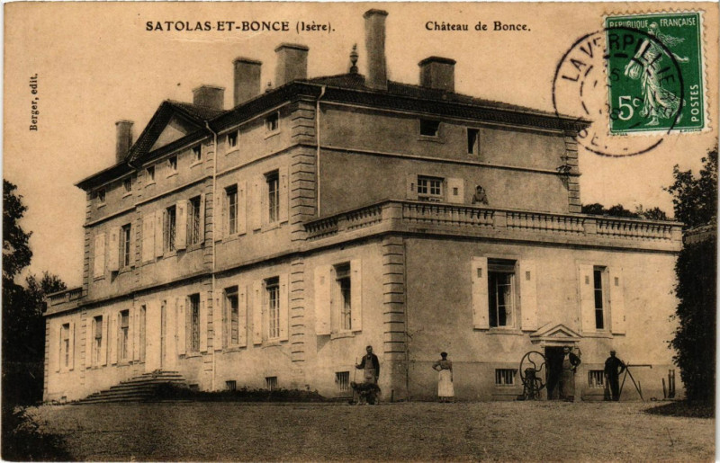 Carte postale ancienne Satolas et-Bonce - Chateau de Bonce à Satolas-et-Bonce