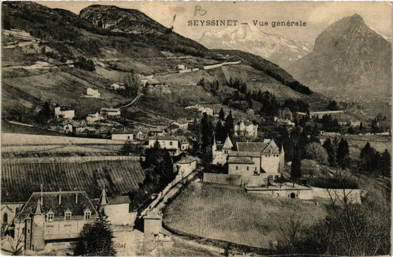 Carte postale ancienne Seyssinet - Vue générale