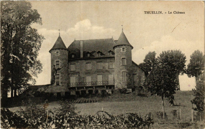 Carte postale ancienne Thuellin - Le Chateau