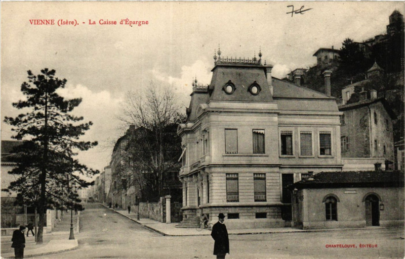 Carte postale ancienne Vienne - La Caisse d'Epargne à Vienne