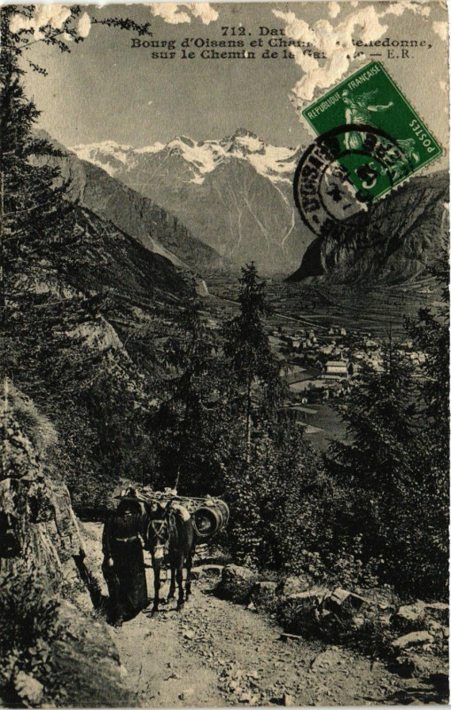 Carte postale ancienne Bourg-d'Oisans et
