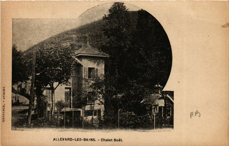 Carte postale ancienne Allevard-les-Bains - Chalet Boet à Allevard