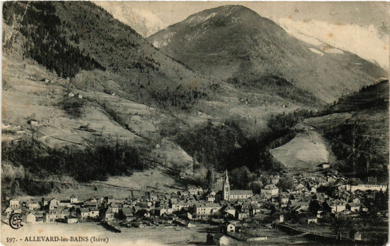 Carte postale ancienne Allevard-les-Bains - à Allevard