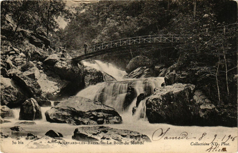 Carte postale ancienne Allevard-les-Bains - Le Bout du Monde à Allevard