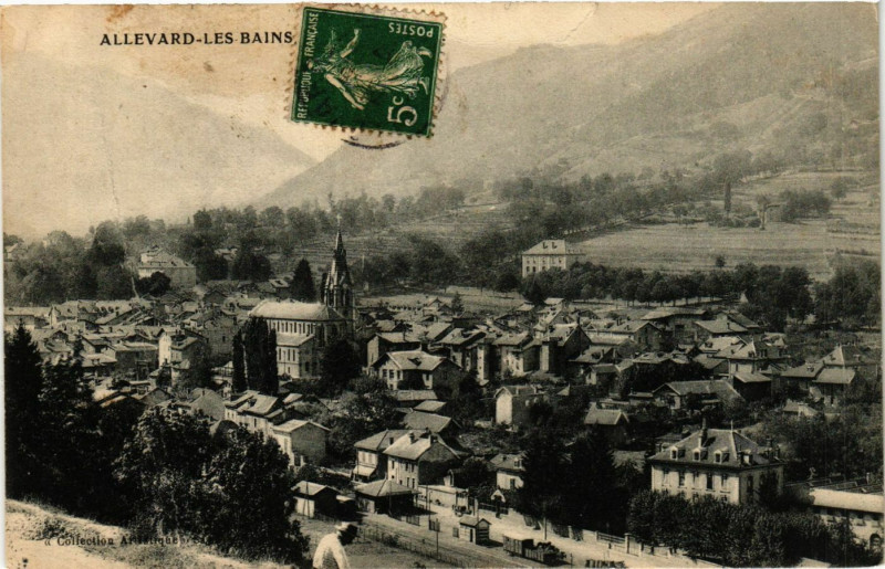 Carte postale ancienne Allevard-les-Bains à Allevard