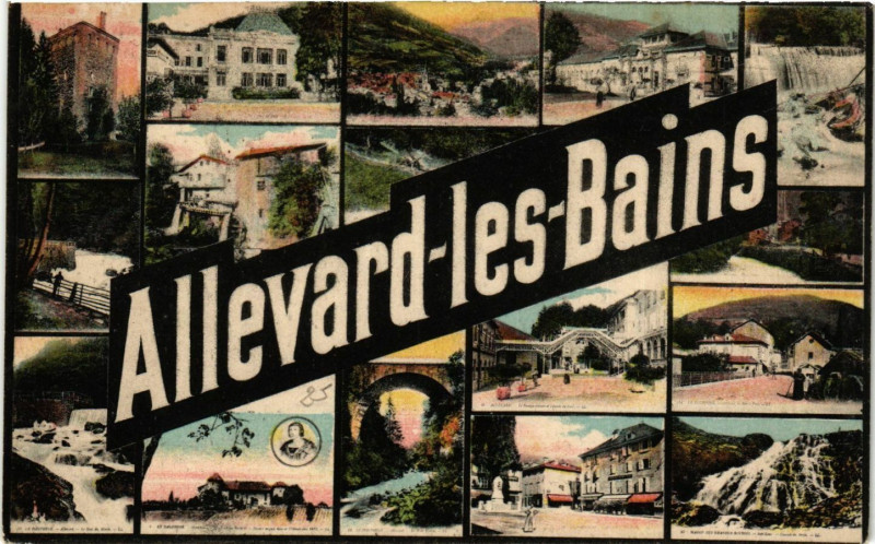 Carte postale ancienne Allevard-les-Bains à Allevard