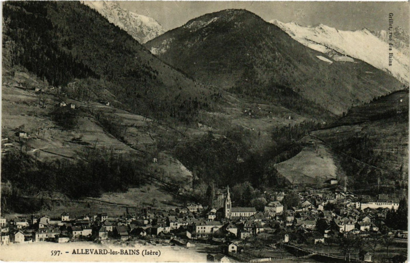Carte postale ancienne Allevard-les-Bains - à Allevard