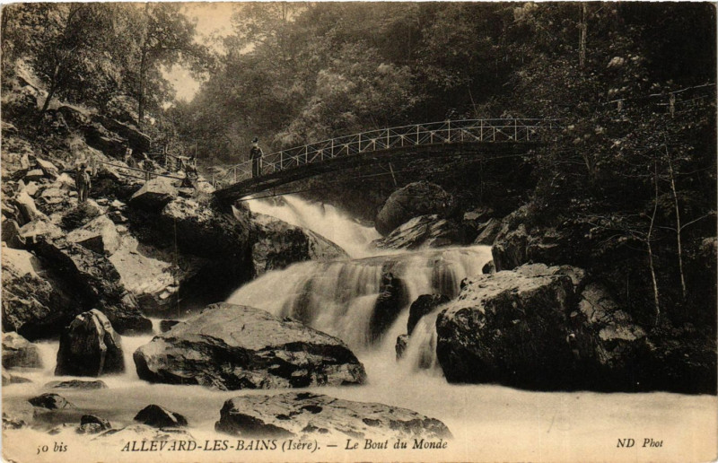 Carte postale ancienne Allevard-les-Bains - Le Bout du Monde à Allevard