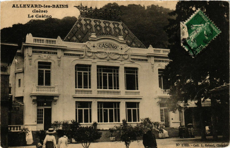 Carte postale ancienne Allevard-les-Bains - Le Casino à Allevard