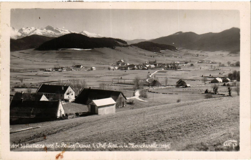 Carte postale ancienne Autrans (1000) - Le Boug-Dessus le Chef Lieu et la Moucherotte..