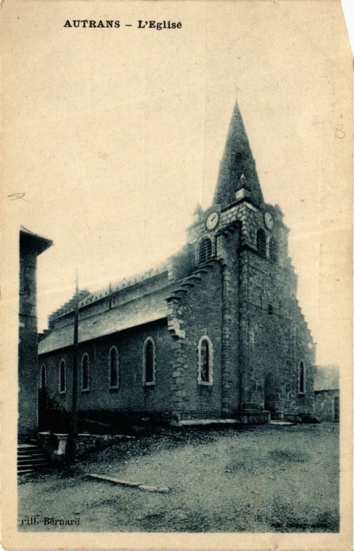 Carte postale ancienne Autrans - L'Eglise