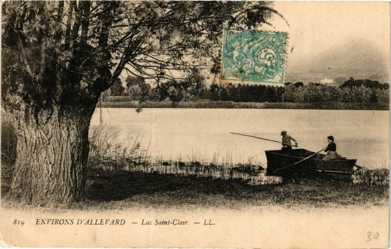 Carte postale ancienne Env. d'Allevard - Les Saint-Clair à Allevard